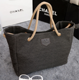 Trend of Simple Shopping Shoulder Canvas Handbag Bag