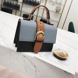 Contrast Color Small Square Bag