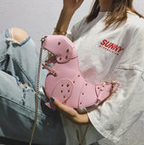 Rivet Personality Dinosaur Design Fashion Cross Body Mini Shoulder Bag