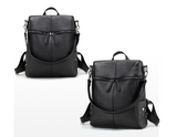 Fashion Simple Vintage Solid Color Backpack Bag