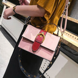 Contrast Color Small Square Bag