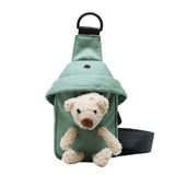 Super Fire Canvas Cartoon Bear Cute Backpack Waist Bag
