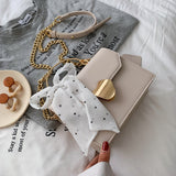 Solid Color Crossbody Small Square Bag