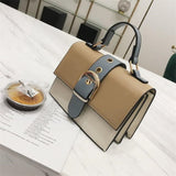 Contrast Color Small Square Bag