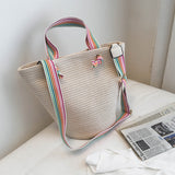 Large Capacity Portable Straw Bag