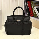 Litchi Pattern Platinum Handbag