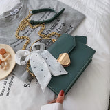 Solid Color Crossbody Small Square Bag