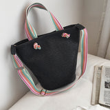 Large Capacity Portable Straw Bag