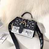 Contrast Color Small Square Bag