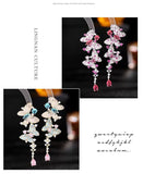 AndQ 【Dancing Butterfly】Zircon Dancing Butterfly Earrings