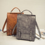 PU Leather Backpack Travel Bag