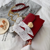 Solid Color Crossbody Small Square Bag