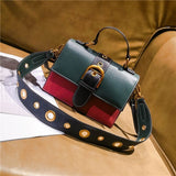 Contrast Color Small Square Bag