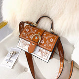 Contrast Color Small Square Bag