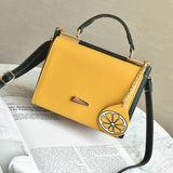PU Simple Lemon/Watermelon Hanger Single Shoulder Handbag Bag