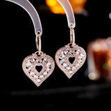 AndQ【Spade Queen Heart】Poker Spade A Heart Earrings