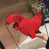 Rivet Personality Dinosaur Design Fashion Cross Body Mini Shoulder Bag