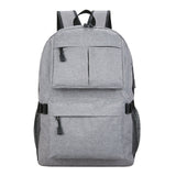 Leisure Large Capacity Solid Color Backpack Bag