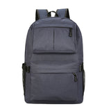 Leisure Large Capacity Solid Color Backpack Bag