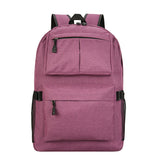 Leisure Large Capacity Solid Color Backpack Bag