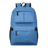 Leisure Large Capacity Solid Color Backpack Bag