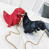 Rivet Personality Dinosaur Design Fashion Cross Body Mini Shoulder Bag
