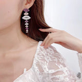 AndQ【LolliLips】So many Lips Personality Drop Earrings