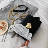 Solid Color Crossbody Small Square Bag