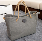 Trend of Simple Shopping Shoulder Canvas Handbag Bag