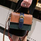 Contrast Color Small Square Bag