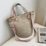 Large Capacity Portable Straw Bag