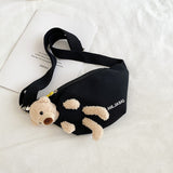 Super Fire Canvas Cartoon Bear Cute Backpack Waist Bag