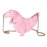 Rivet Personality Dinosaur Design Fashion Cross Body Mini Shoulder Bag