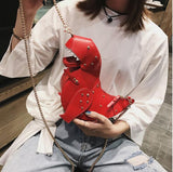 Rivet Personality Dinosaur Design Fashion Cross Body Mini Shoulder Bag