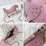 Rivet Personality Dinosaur Design Fashion Cross Body Mini Shoulder Bag
