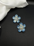 AndQ Stars Flower Studs Earrings