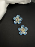 AndQ Stars Flower Studs Earrings