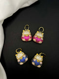 AndQ Fortune Cat Pendants Earrings