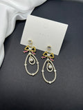 AndQ Palace Zircon Pearls Drop Earrings