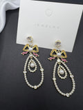 AndQ Palace Zircon Pearls Drop Earrings