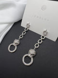 AndQ Cool Leopard Chains Drop Earrings