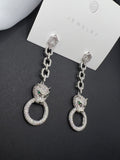 AndQ Cool Leopard Chains Drop Earrings