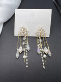 AndQ Handmade Pearls Temperament Tassels Earrings