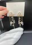 AndQ Handmade Pearls Temperament Tassels Earrings