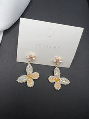 AndQ Handmade Dancing Butterfly Drop Earrings