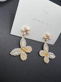AndQ Handmade Dancing Butterfly Drop Earrings