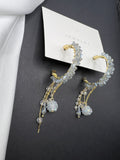 AndQ Handmade Half Circle with Tassels Earrings