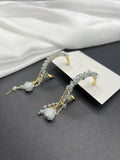 AndQ Handmade Half Circle with Tassels Earrings