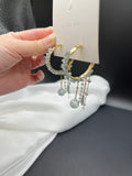 AndQ Handmade Half Circle with Tassels Earrings