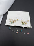 AndQ Handmade Flower Bowknot Earrings